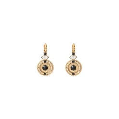 Fujita thin sleeper earrings - white