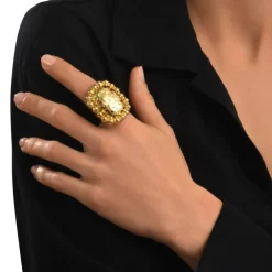 Gilda adjustable ring – gold