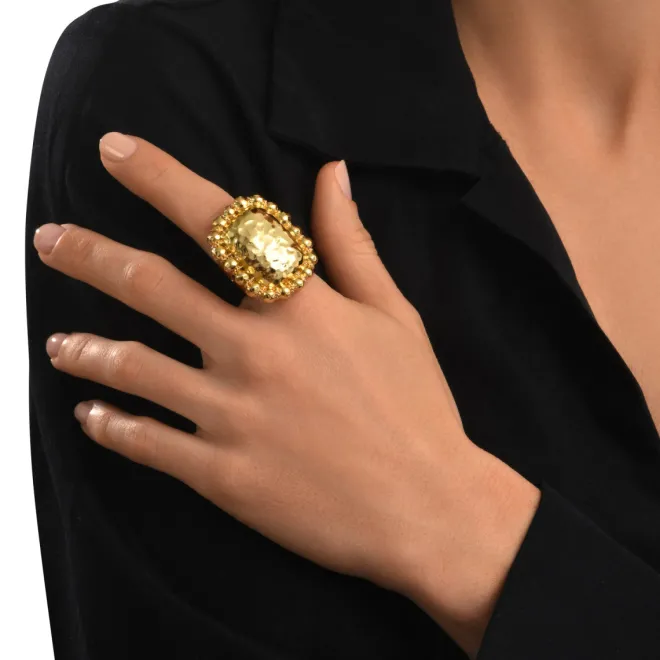 Gilda adjustable ring – gold