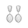 Gilda clip-on drop earrings – silver
