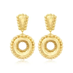 Gilda clip-on earrings – gold