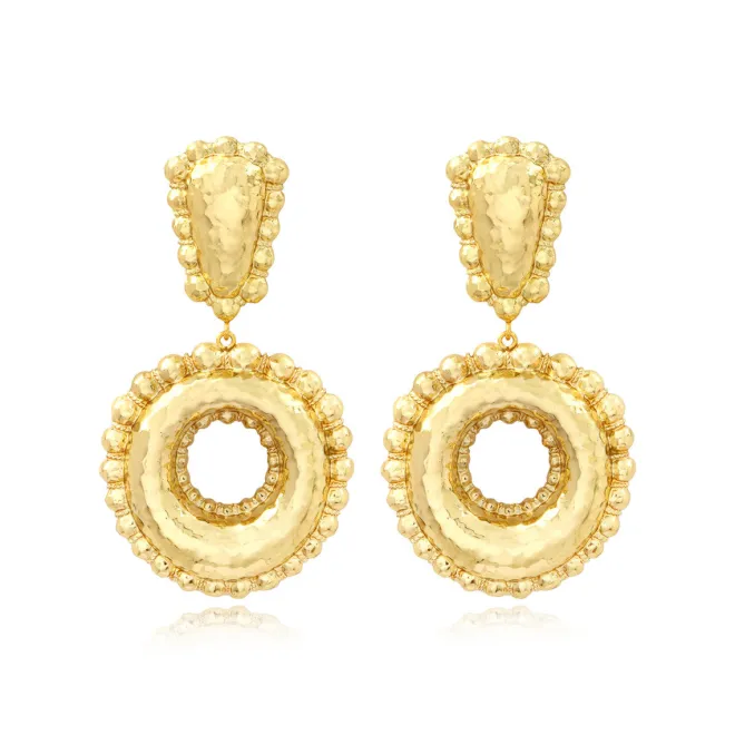 Gilda clip-on earrings – gold