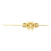 Gloria adjustable thin chain bracelet - gold