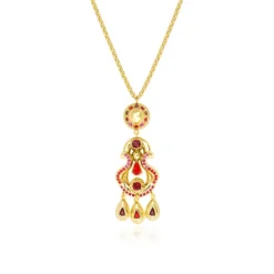 Gloria pendant necklace - red