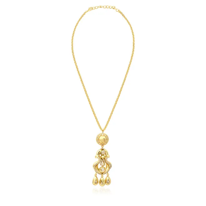 Gloria pendant necklace - gold