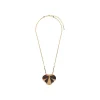 Hawaiian Delicate Pendant Necklace - Black and Gold