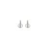 Hawaiian sleeper earrings - white mother-of-pearl