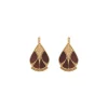 Hawaiian sleeper earrings - black