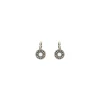 Hawaiian thin sleeper earrings - white mother-of-pearl