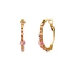 Iancura delicate hoop earrings - roses