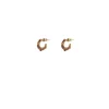 Iancura fine hoop earrings - garnet