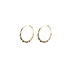 Iancura hoop earrings - black