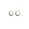 Iancura hoop earrings - garnet