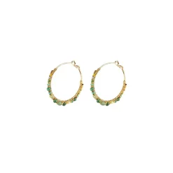 Iancura hoop earrings - green