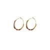 Iancura hoop earrings - plum
