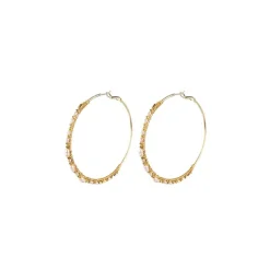 Iancura wide hoop earrings - pearl