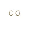 Iancura wide hoop earrings - turquoise