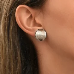 Inti clip-on earrings - silver