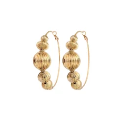 Inti hoop earrings - gold