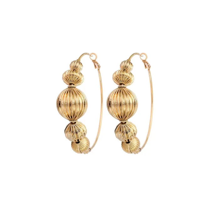 Inti hoop earrings - gold