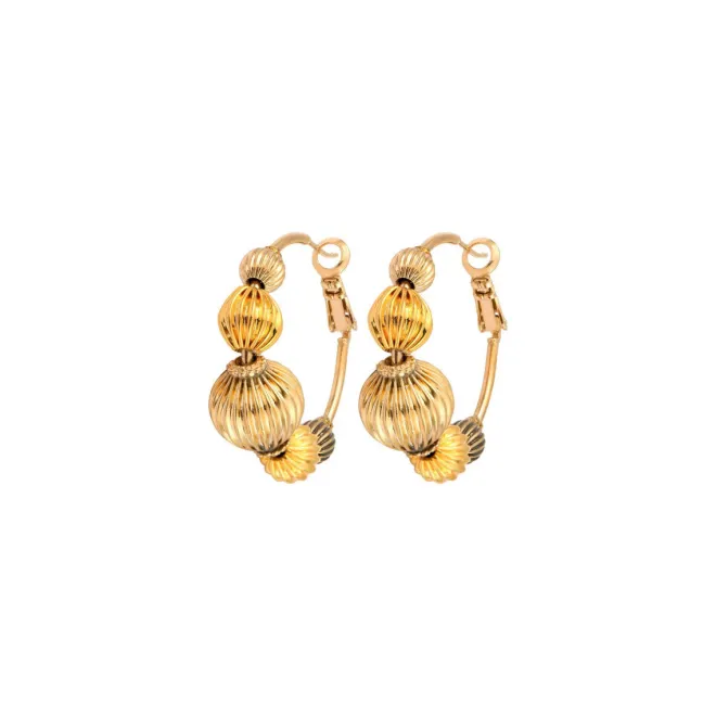 Inti hoop earrings - gold