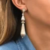 Inti pierced stud earrings - silver
