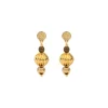 Inti pierced stud earrings - gold