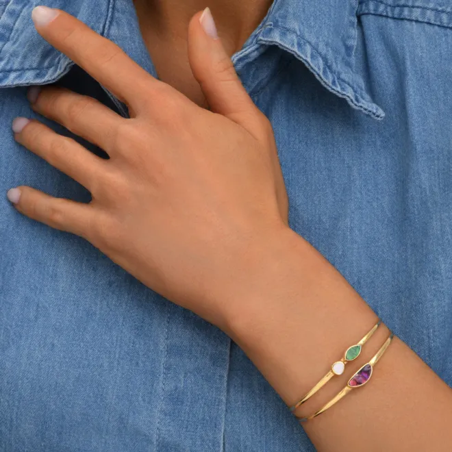 Lhasa bangle bracelet - red