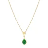Lhasa pendant necklace - green