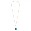 Louise Adjustable Long Necklace - Green