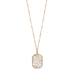 Louise Adjustable Long Necklace - White