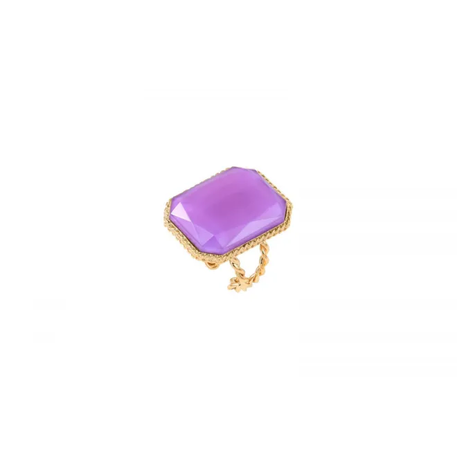 Louise adjustable ring - pink