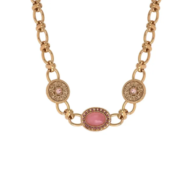 Louise chain necklace - pink