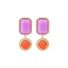 Louise clip-on earrings - red