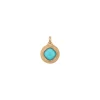 Louise faceted cabochon pendant necklace - blue
