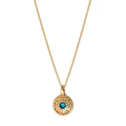 Louise mid-length necklace - turquoise