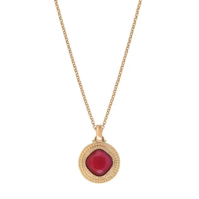 Louise pendant necklace - red