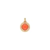 Louise pendant necklace - coral