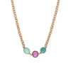 Louise short necklace - blue