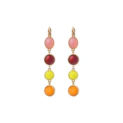 Louise sleeper earrings - red