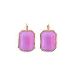 Louise sleeper earrings - violets