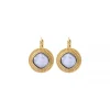Louise sleeper earrings - white