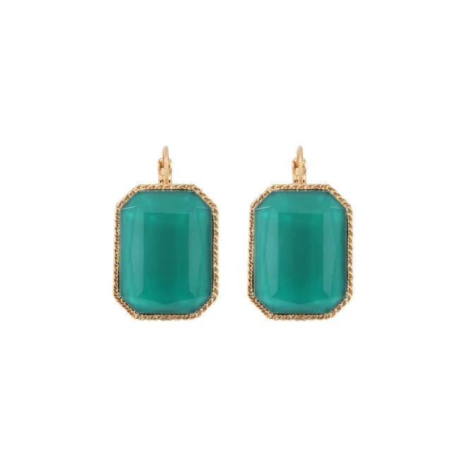 Louise sleeper earrings - turquoise