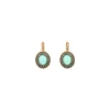Louise thin sleeper earrings - blue