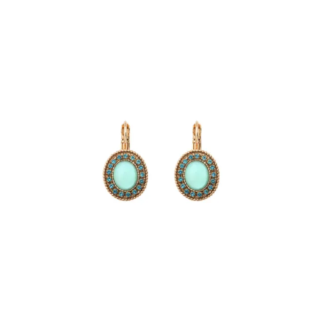 Louise thin sleeper earrings - blue