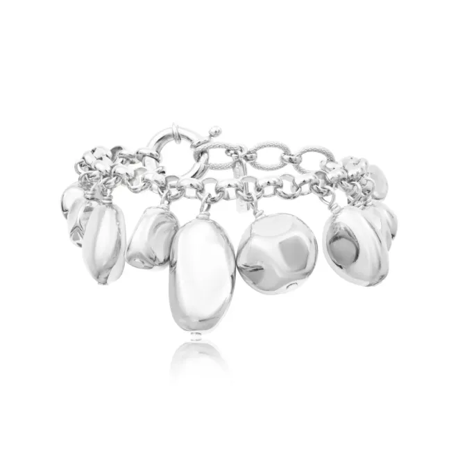 Loulou Adjustable Chain Bracelet - Silver