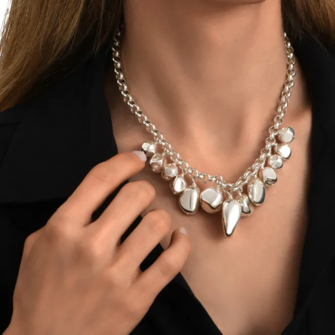 Loulou adjustable necklace - silver