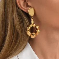 Loulou clip-on earrings - gold