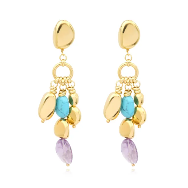Loulou clip-on earrings - multicoloured