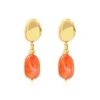 Loulou clip-on earrings - orange